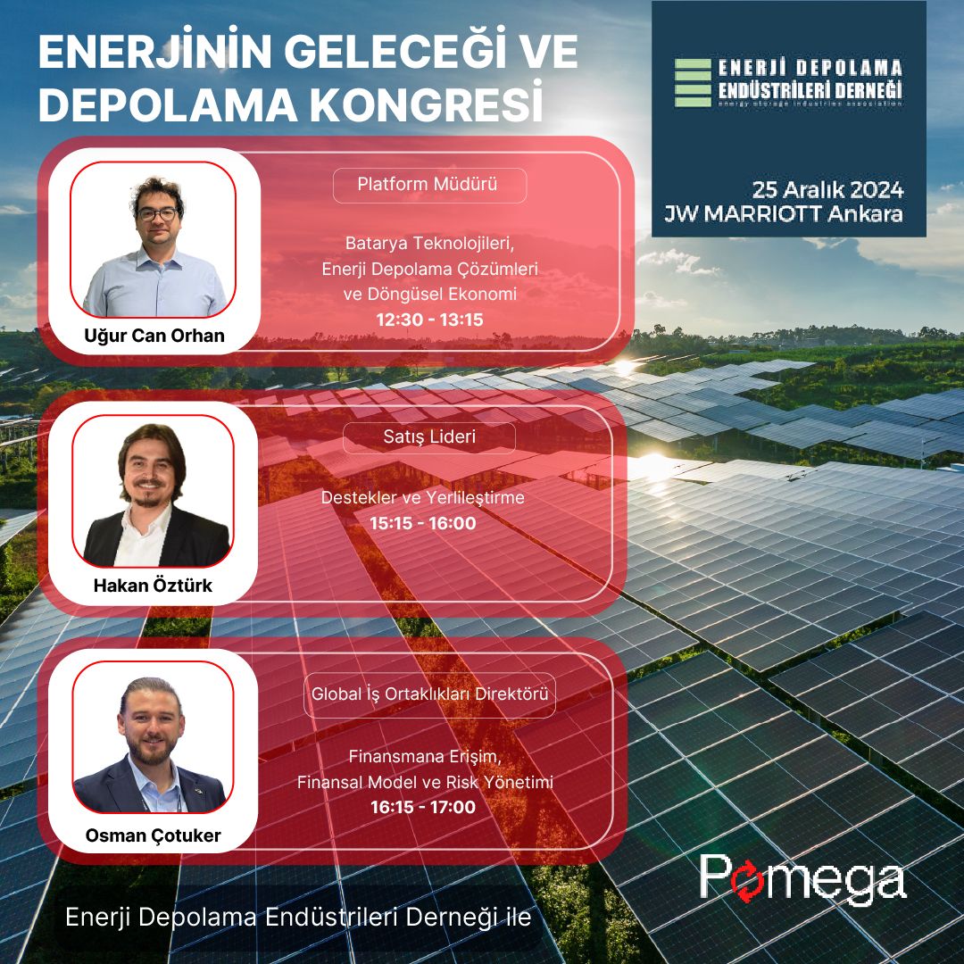 Pomega Ekibi, Enerjinin Geleceği ve Depolama Kongresi’nde!