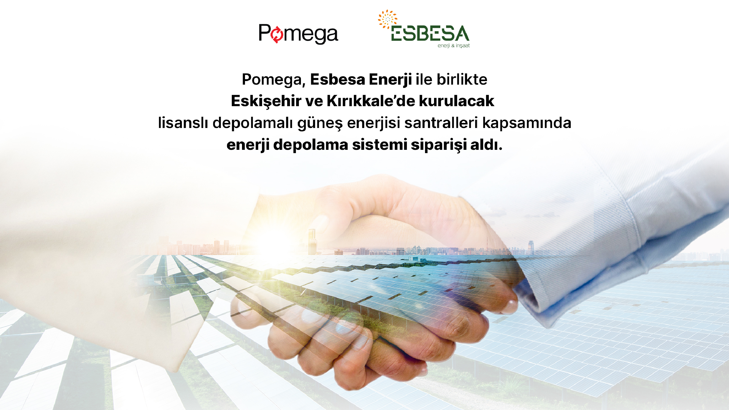 Pomega’dan Enerji Depolama Projesi